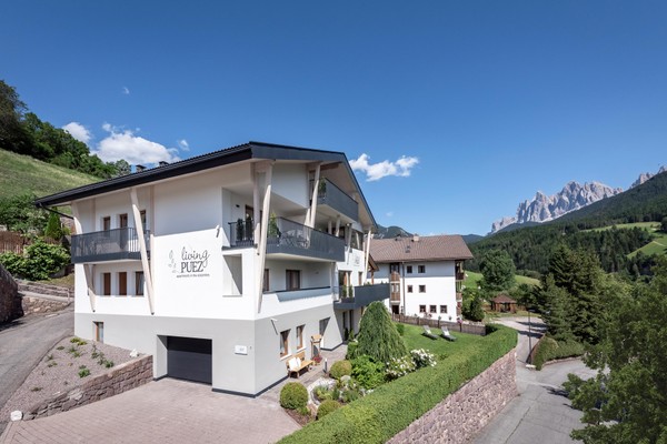 Foto Außenansicht living Puez apartments in the dolomites