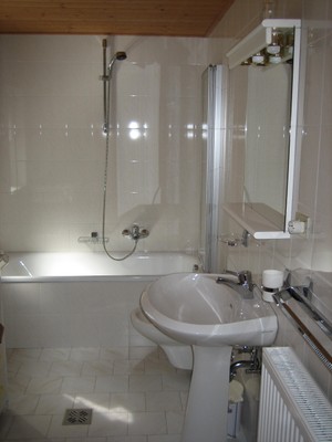 Foto del bagno Appartamenti in agriturismo Parseidhof