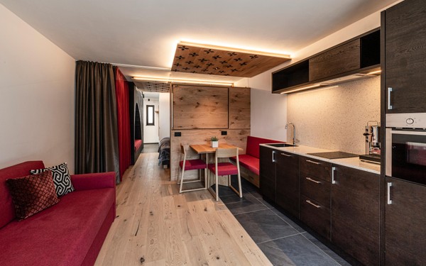 La zona giorno Apartments Aois 4 elements suites