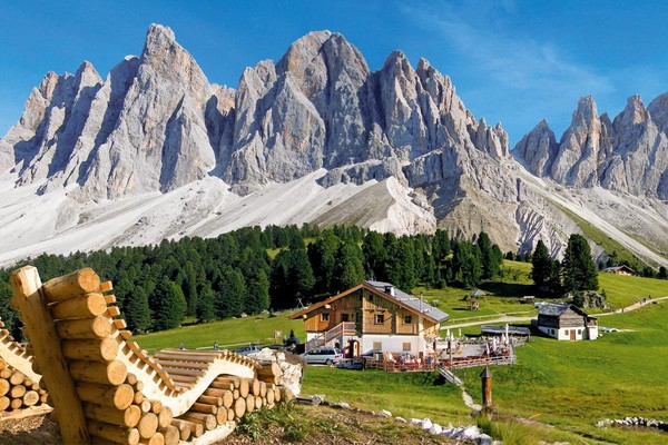 Foto Außenansicht Berghütte Geisleralm