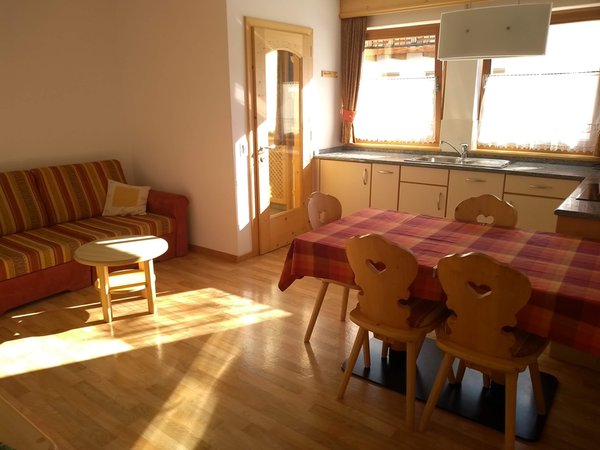 Der Wohnraum Ferienwohnung Ciasa Arthur