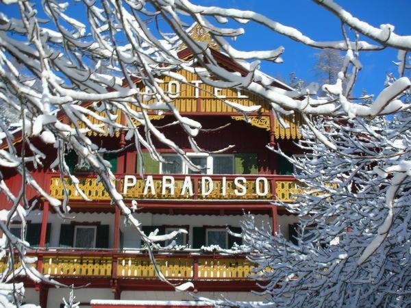 Foto esterno in inverno Parkhotel Sole Paradiso