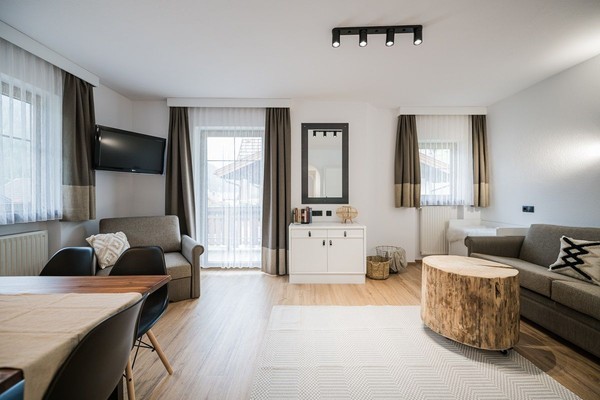 La zona giorno Boutique Hotel Eggele