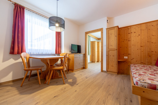 La zona giorno Garni + Residence Siebnerhof