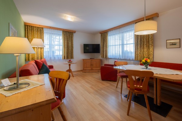 La zona giorno Residence Tyrol