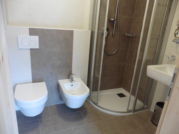 Foto del bagno Appartamenti in agriturismo Lodnerhof