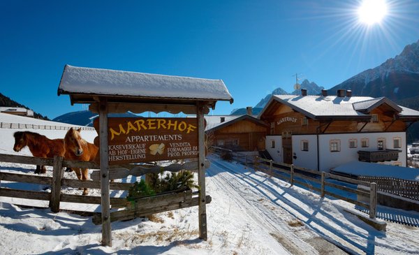 Photo exteriors in winter Marerhof