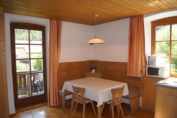 La zona giorno Taschler Johann - Appartamenti in agriturismo 2 fiori