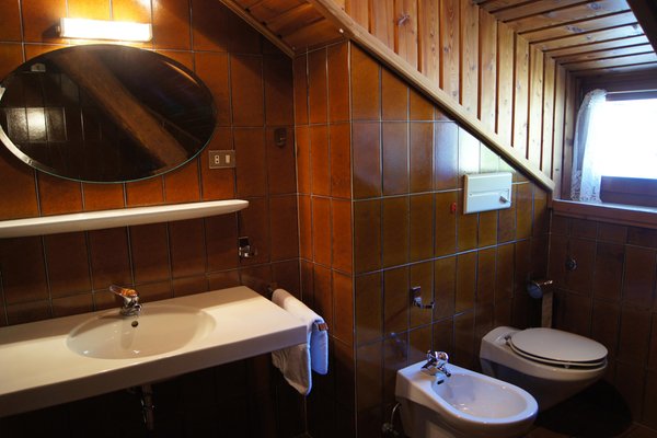 Foto del bagno Appartamenti in agriturismo Taschler Johann