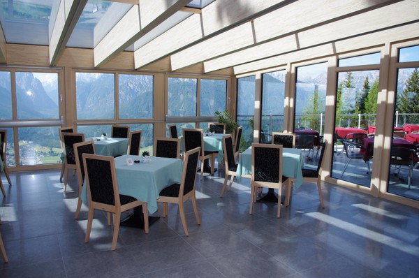 The restaurant Monte Rota / Ratsberg (Dobbiaco / Toblach) Alpenhotel Ratsberg