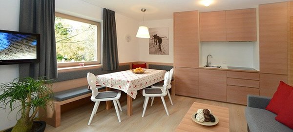 La zona giorno Villa Rienzner - Appartamenti 3 soli