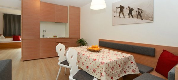 La zona giorno Villa Rienzner - Appartamenti 3 soli