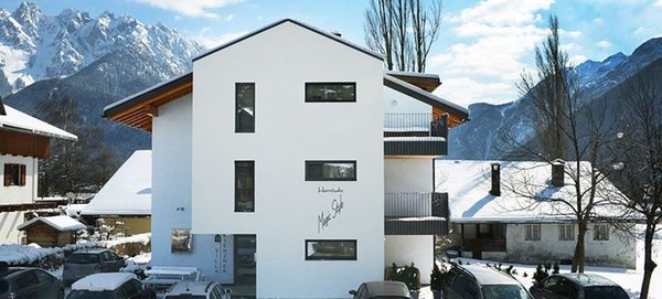 Foto esterno in inverno Villa Rienzner