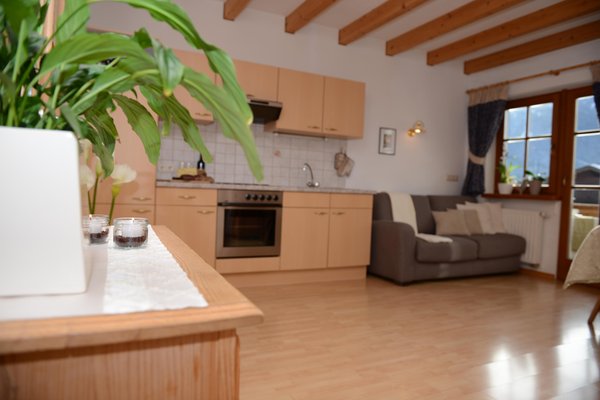 La zona giorno Appartamenti in agriturismo Kaflhof