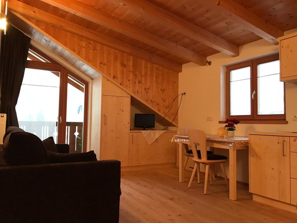 La zona giorno Bergerhof - Appartamenti in agriturismo 2 fiori