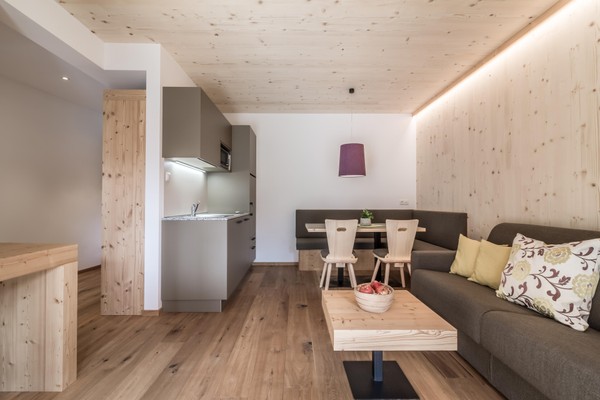 La zona giorno Aparthotel HIRBEN Naturlaub