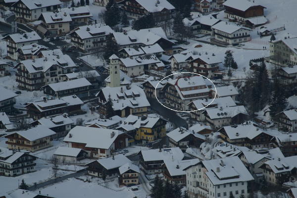 La posizione Garni-Hotel + Appartamenti Edelweiss Sesto - Moso