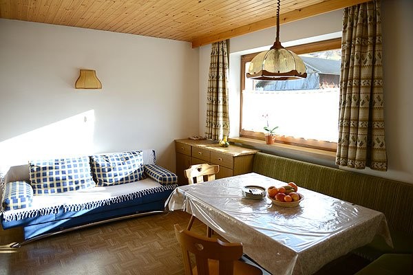 La zona giorno Appartamenti in agriturismo Weberhof