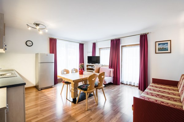 The living area Corvara Apartments