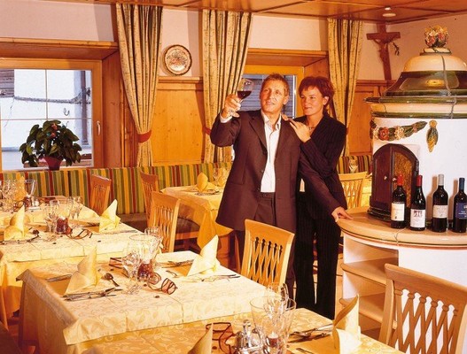 Il ristorante Curon Goldener Adler