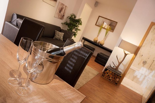La zona giorno Aparthotel Zum Christophorus