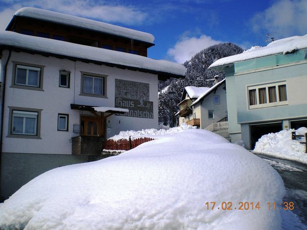 Foto esterno in inverno Haus Rufinatscha