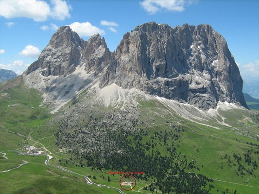 Position Alpine farm Sella Selva Gardena / Wolkenstein