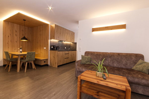 La zona giorno Garni Pension Astoria