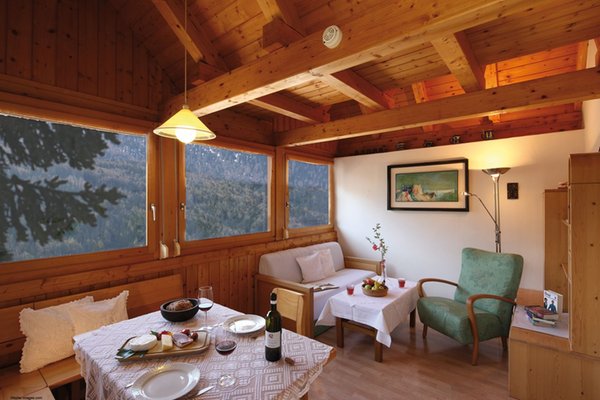 La zona giorno Residence Landhaus Fux