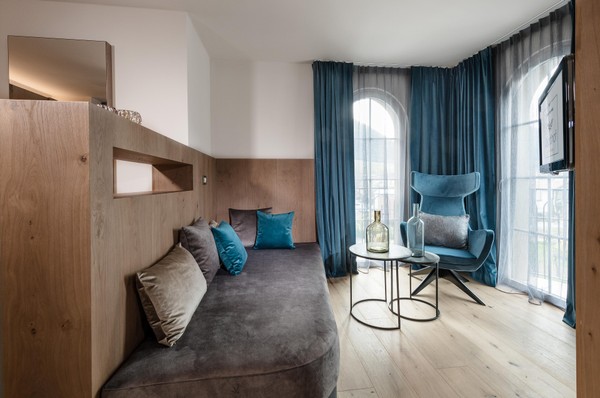 La zona giorno Sport & Spa Dolce Vita Hotel Jagdhof