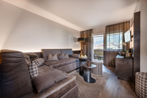 La zona giorno Sport & Spa Dolce Vita Hotel Jagdhof