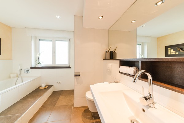 Foto del bagno Appartamenti in agriturismo Draxlhof