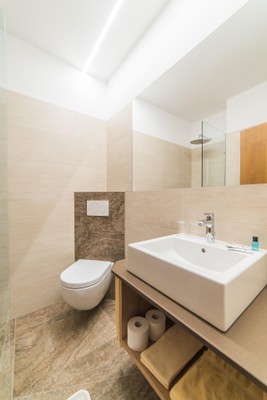 Foto del bagno Garni + Appartamenti Pardell