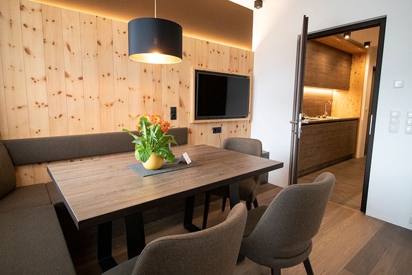 La zona giorno Haus Lechthaler