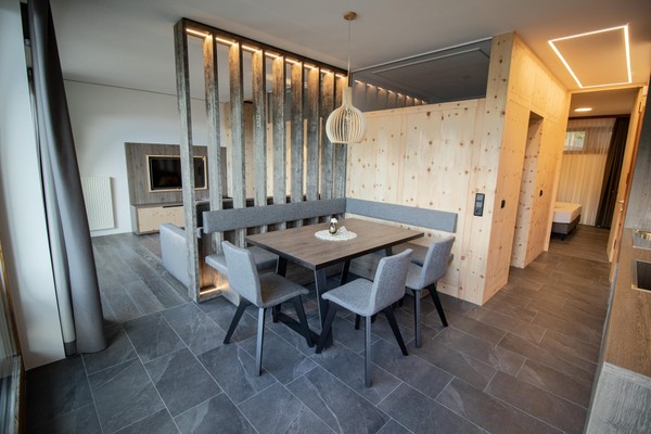 La zona giorno Haus Lechthaler