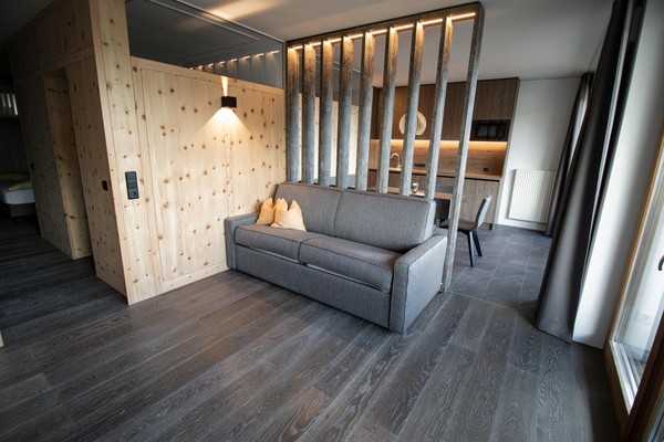 La zona giorno Haus Lechthaler