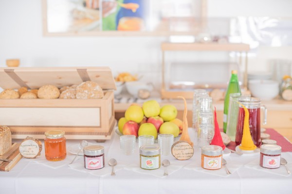 La colazione B&B + Appartamenti in agriturismo Inner Glieshof