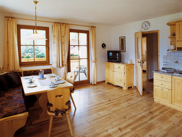 La zona giorno Patztauhof - Appartamenti in agriturismo 3 fiori