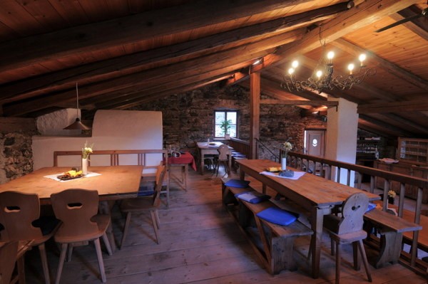 The restaurant Castelbello - Ciardes / Kastelbell - Tschars Schlosswirt Juval