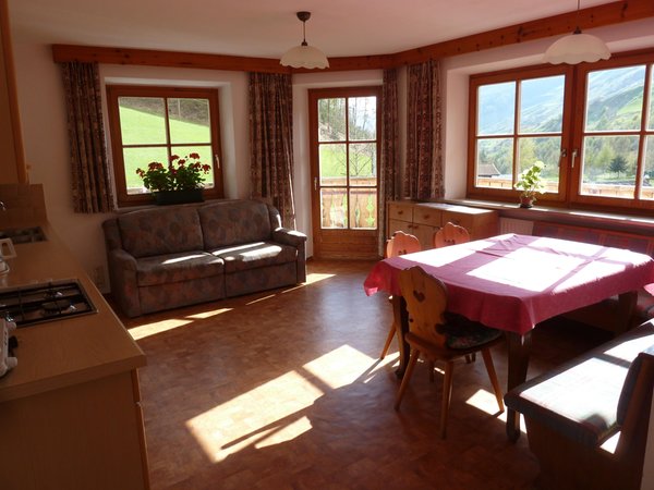 La zona giorno Appartamenti in agriturismo Tumpaschin-Hof