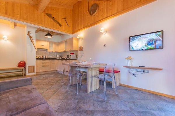 La zona giorno Appartamenti Villa Edelweiß