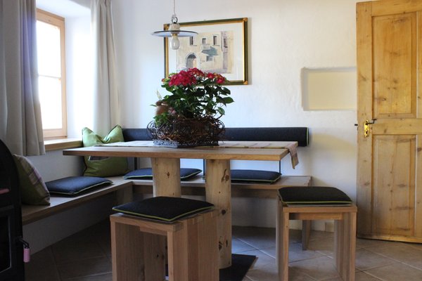 La zona giorno Appartamenti in agriturismo Tenuta Gurtenhof