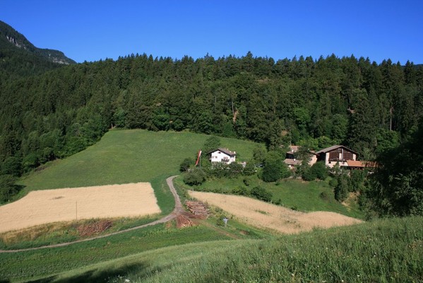 Lage B&B + Ferienwohnungen auf dem Bauernhof Weckhof Tisens
