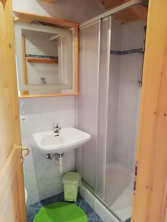 Foto del bagno Appartamenti in agriturismo Lienelehof