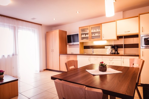 Der Wohnraum Ferienwohnungen auf dem Bauernhof Bauernguet