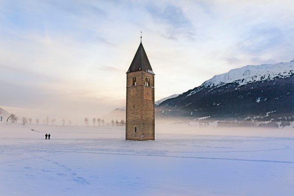 Foto Außenansicht im Winter Tourismus Ferienregion Vinschgau