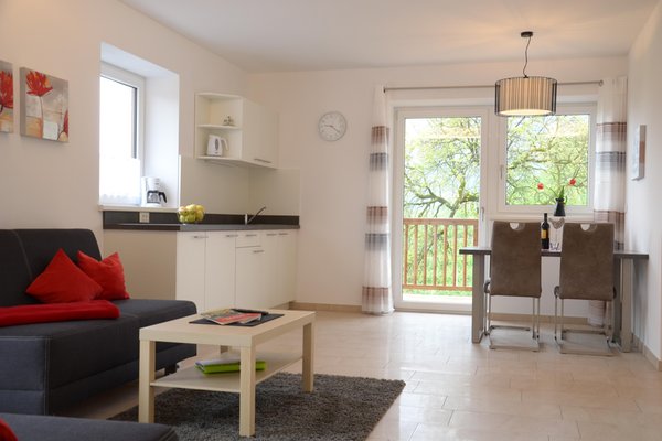La zona giorno Residence Falgerhof