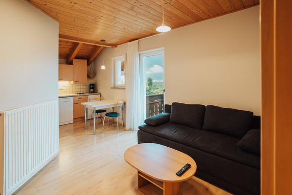 La zona giorno Appartamenti Haus Tauber