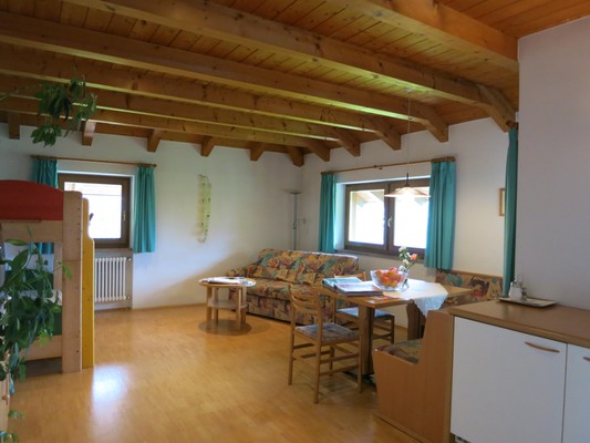 La zona giorno Appartamenti in agriturismo Feldererhof