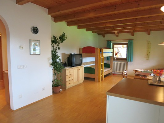 La zona giorno Appartamenti in agriturismo Feldererhof